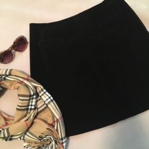 Black Velvet Mini Skirt from England!